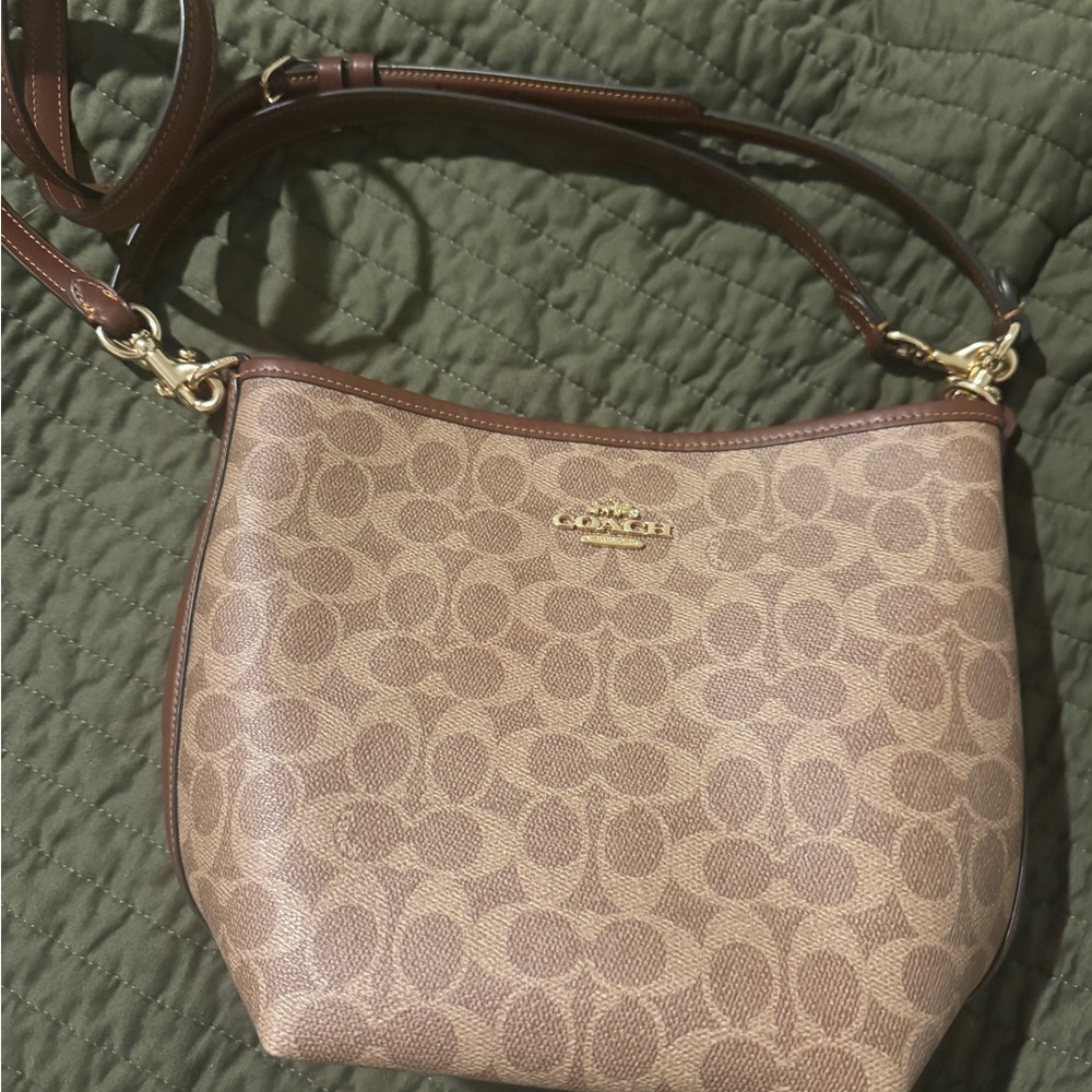 Coach Tan Signature Shoulder Bag